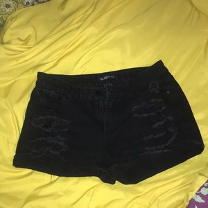 Blue spice black shorts